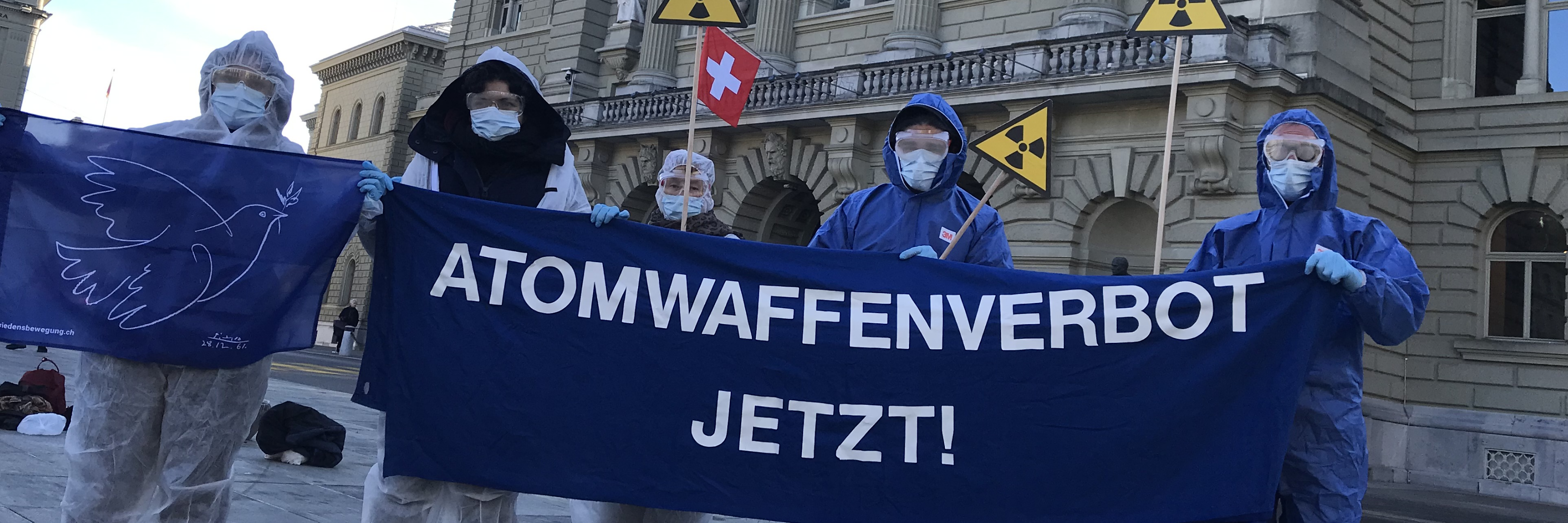 <strong>Für eine Welt ohne Atomwaffen!</strong>