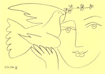 Picasso-Karte «Le visage de la paix»